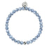 Carbonite | Argent | Bracelet de perles de verre sirène